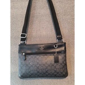Coach Designer Monogram Black Crossbody Bag Purse Handbag